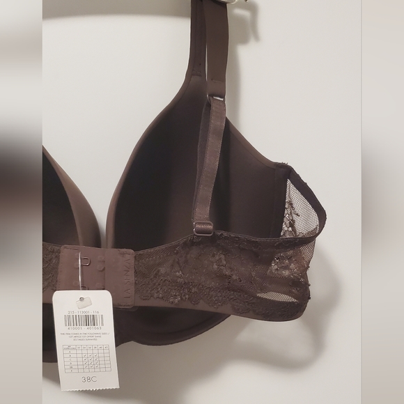 2/$36 👙 38c dark brown so free bra with lace wing - Picture 5 of 9